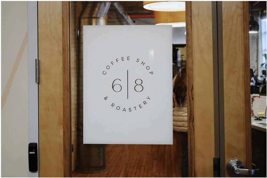 6eight door signage